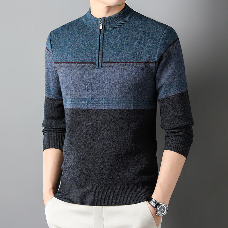 Men's Thickened Long-sleeved Sweater