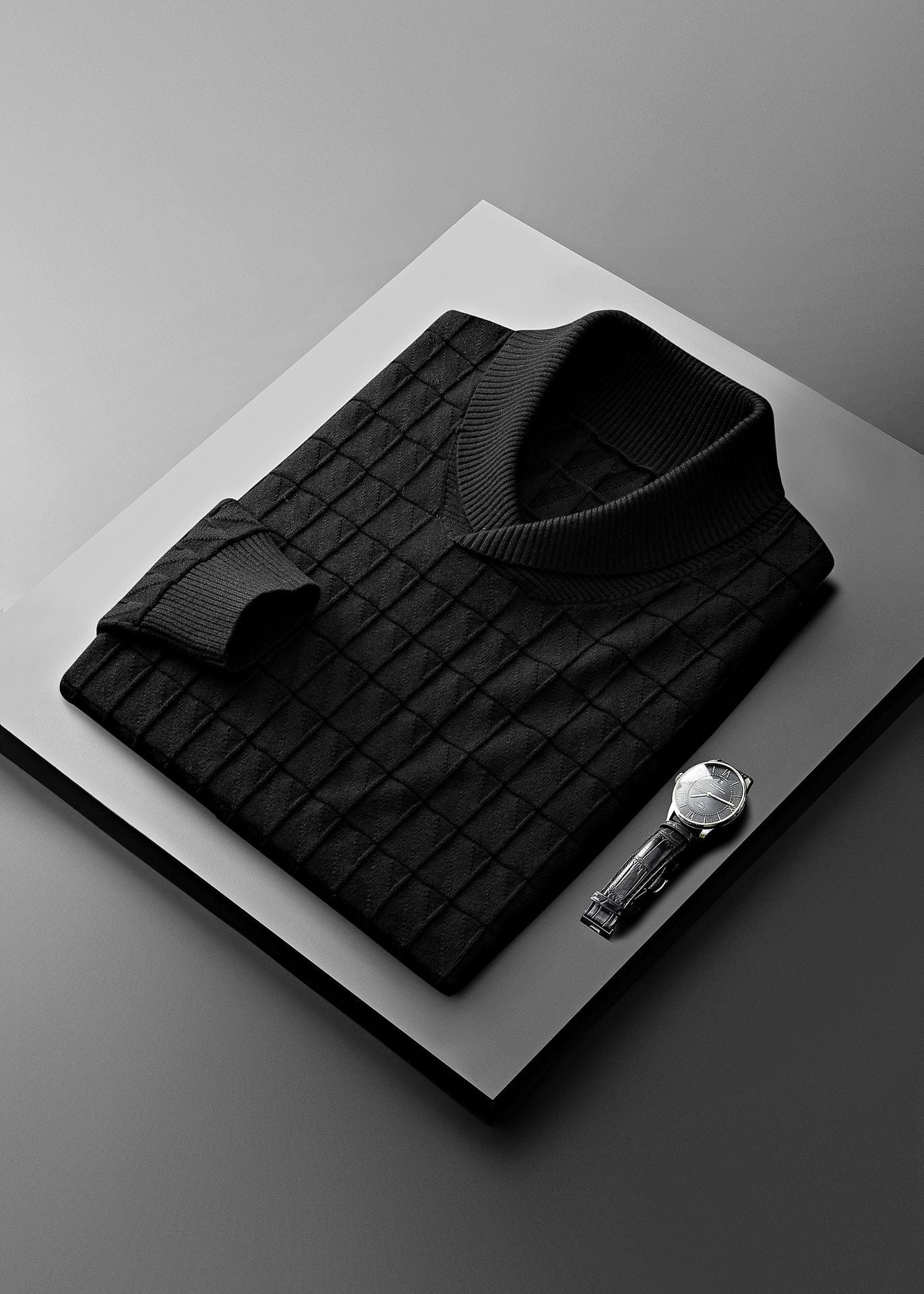 Men's Warm V-neck Sweater