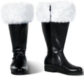Christmas Old Man Boots White Plush Halloween boots