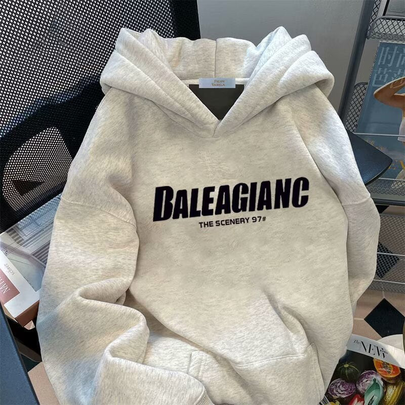 Loose letter Print hoodie