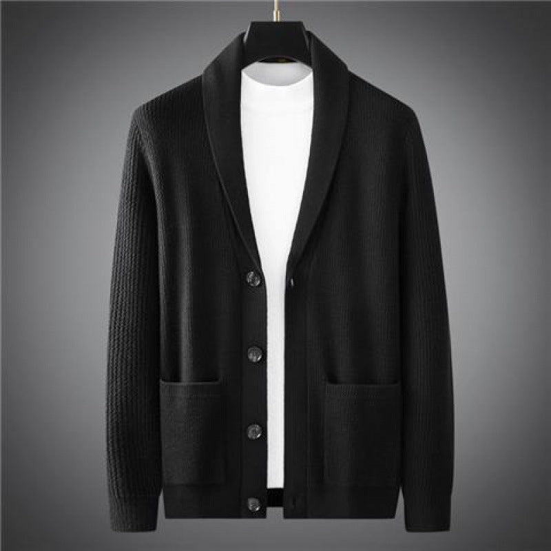 Casual Knitted Coat Men's Comfortable Fashion Slim Fit sweater