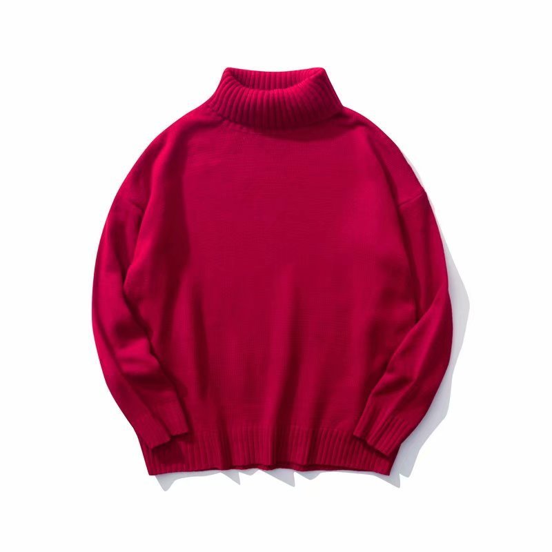 Simple Versatile Couple Turtleneck Sweater