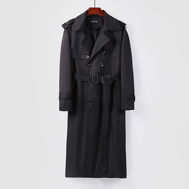 Men's Thickened Plus Size Over-the-knee Trench Coat