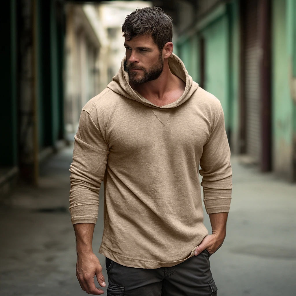 Men's Cotton-padded Cap Bottoming Outdoor hoodie