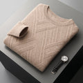 Autumn And Winter Loose Jacquard Bottoming Sweater Men