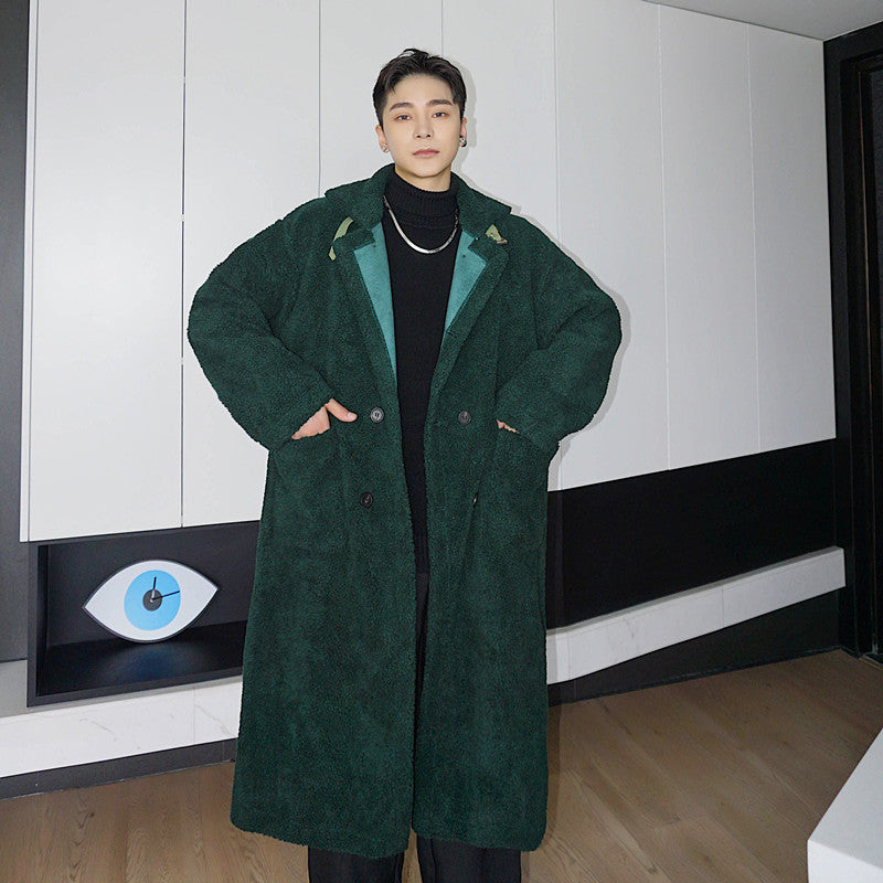 Double Row Button Cashmere Versatile coat