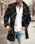 Autumn And Winter Stand Collar Medium Long Pocket Casual Coat
