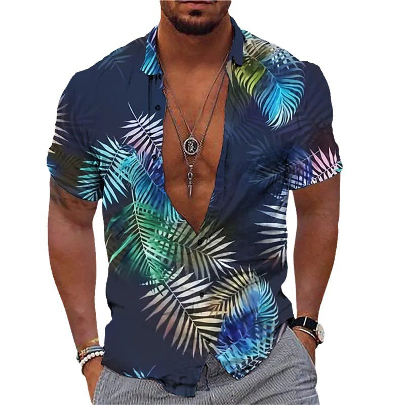 Summer Loose Short Sleeve Lapel Shirt