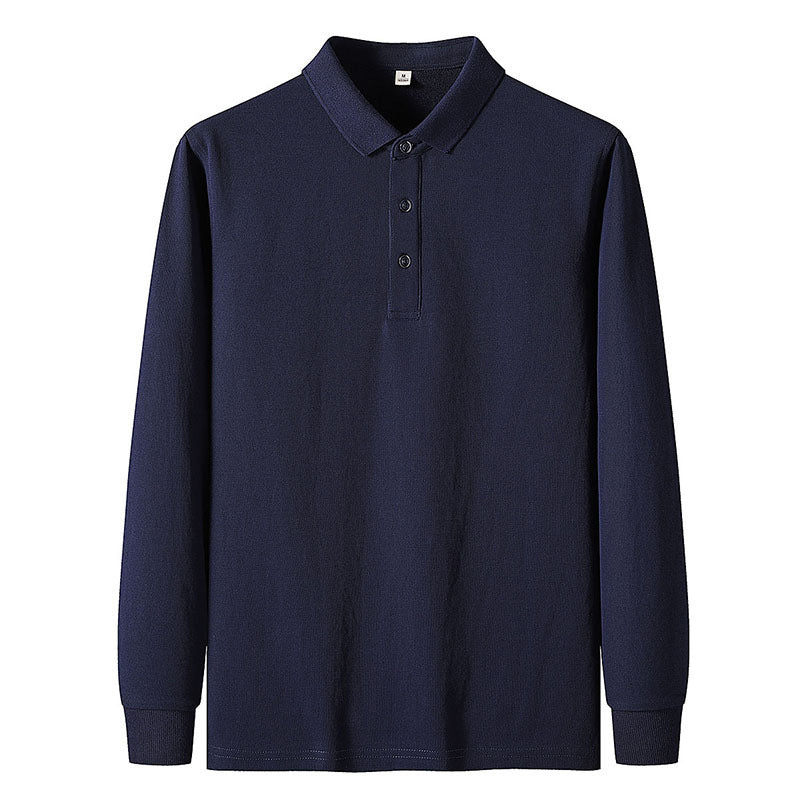 Men's Long-sleeved Polo Shirt Casual Jacket