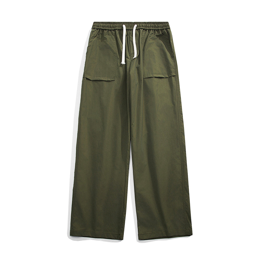 Sports Baggy Straight Trousers Men