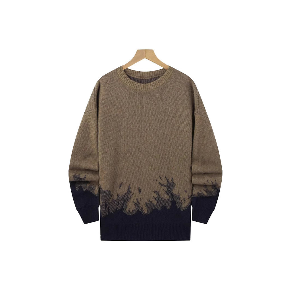 Flame Knitted Sweater Men