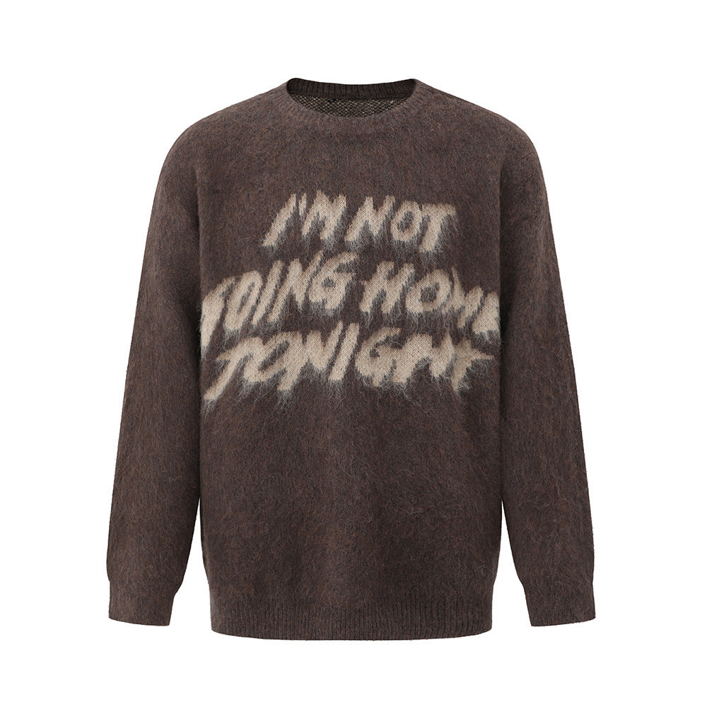 Pullover Crew Neck Sweater Men