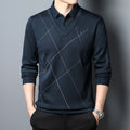 Spring And Autumn Men's Long Sleeve Two Pieces T-shirt