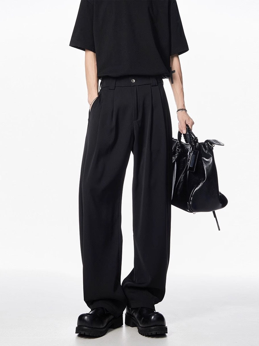 Personality Drape Ice Silk Leggings Men