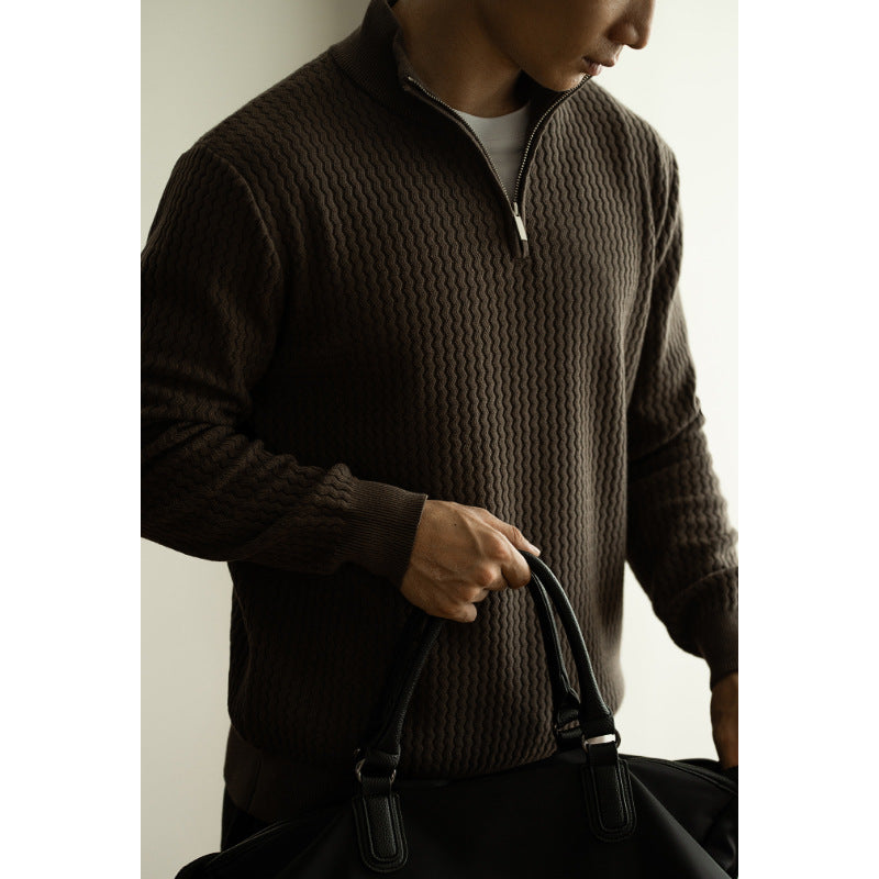 Turtleneck Zipper Sweater