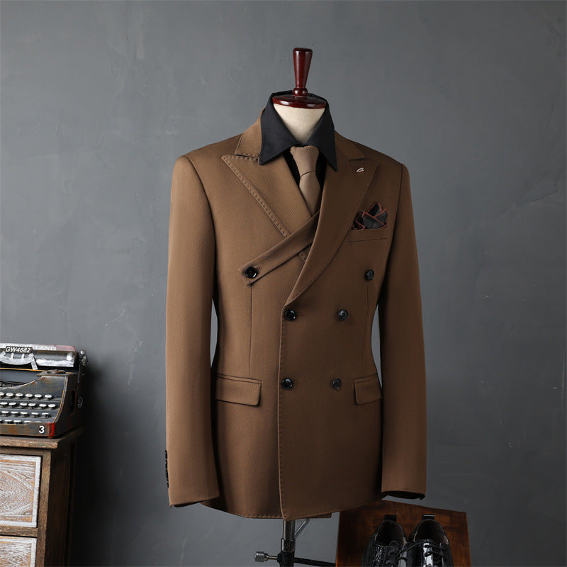Men's Double Breasted Business Suit