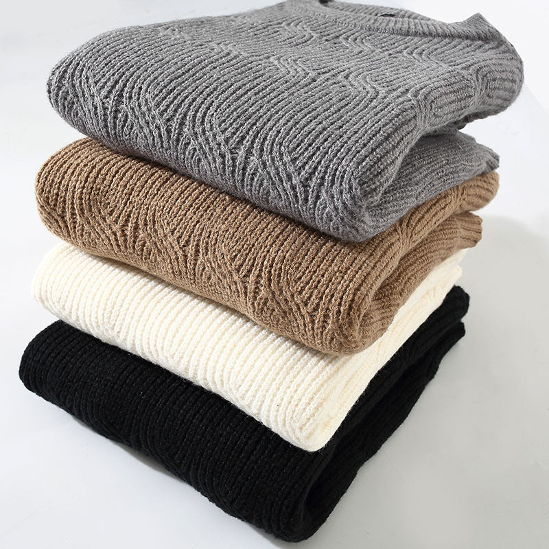 Autumn Round Neck Pullover Base Men's Sweater