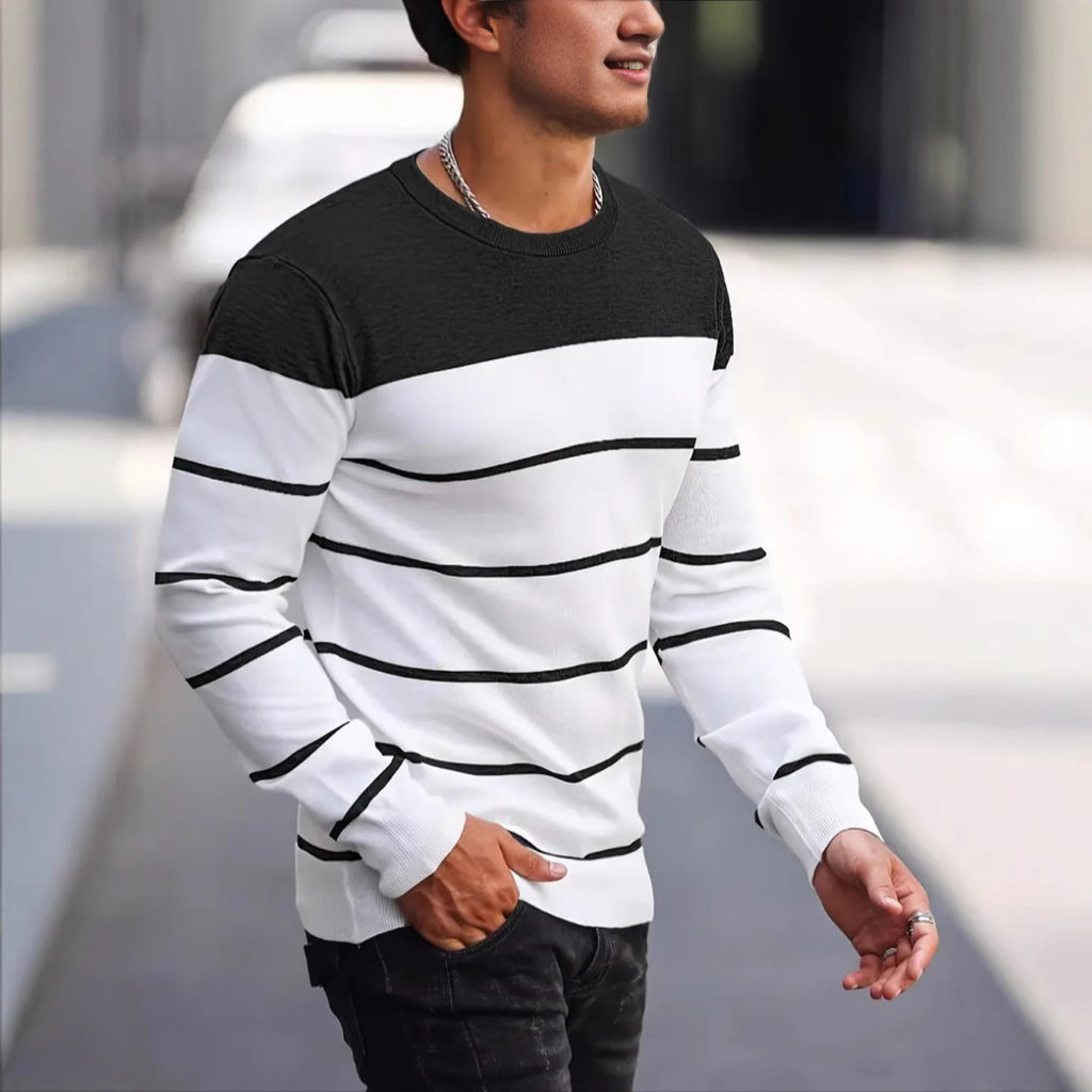 Men's Knitwear Crew Neck Casual Sweater