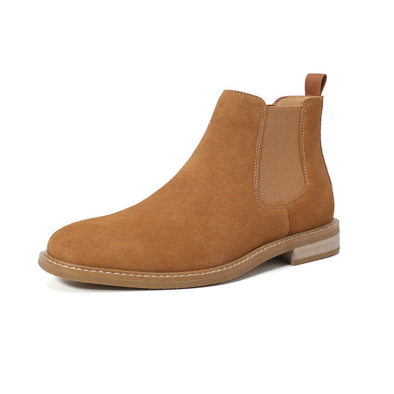 Chelsea Boots Men's Slip-on Boots Plus Size Suede boots