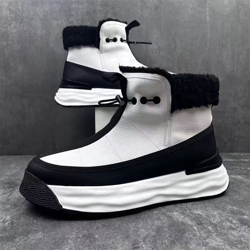 High-top Platform Men's Genuine Leather Shoes