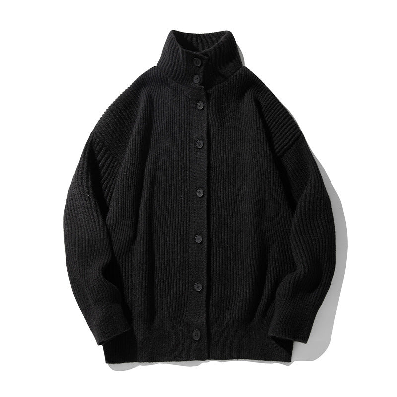 Japanese-style Retro Turtleneck Cardigan Sweater