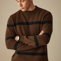 Men's Casual Striped Contrast Color Warm Sweater