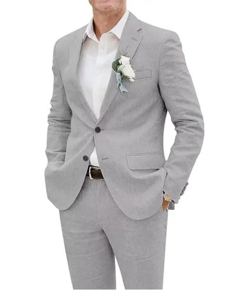 Casual Men's Linen Slim Fit suit