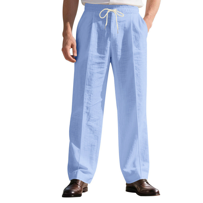 Loose Breathable Linen Leisure Men's Beach Pants
