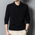 Fall Casual Polo Collar Long-sleeved Sweater