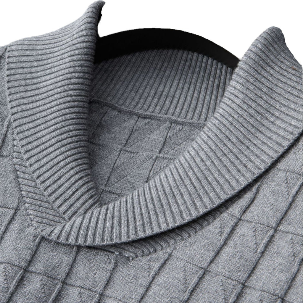 Men's Warm V-neck Sweater