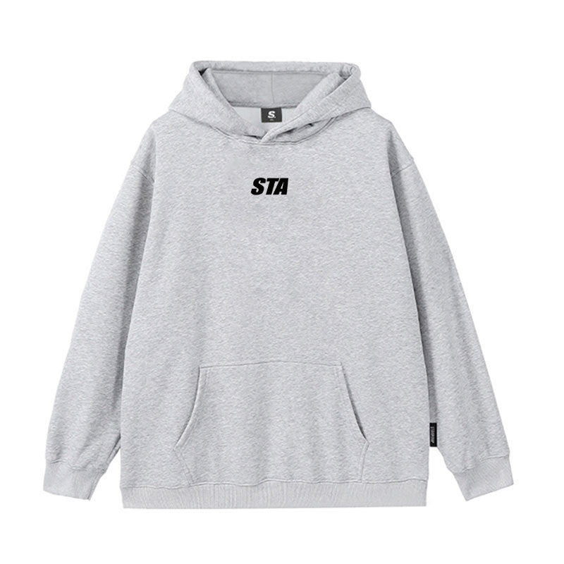 Small Letter Printed Hoodie Men