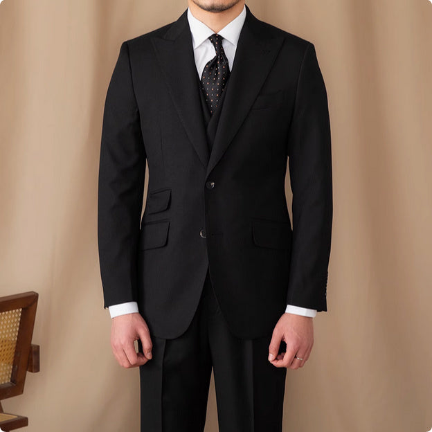 Three-piece Business Pure Color Wool suit