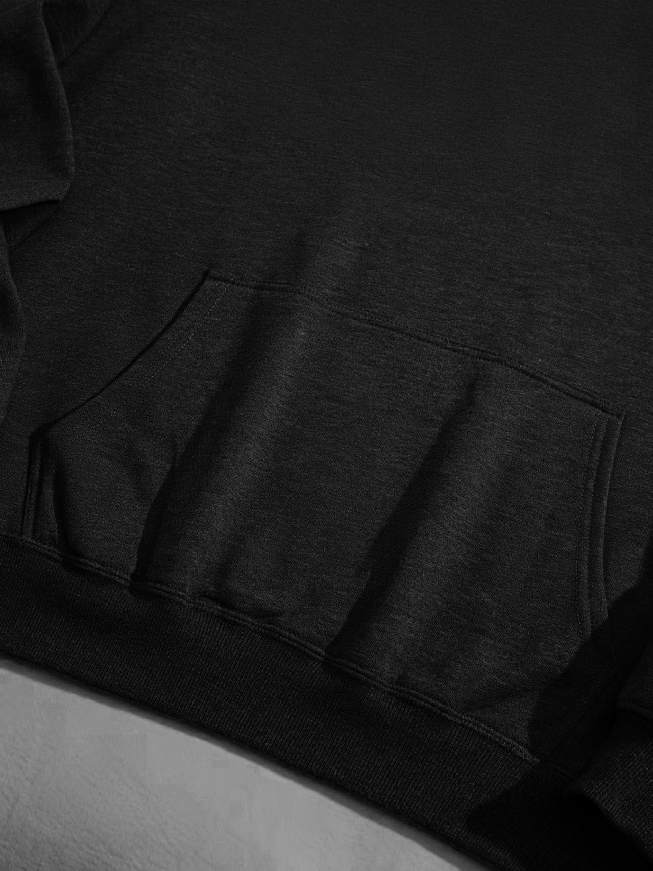 Fleece Hooded Sweatshirt With Rope