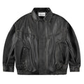 Retro Leather Men And Women Loose jacket
