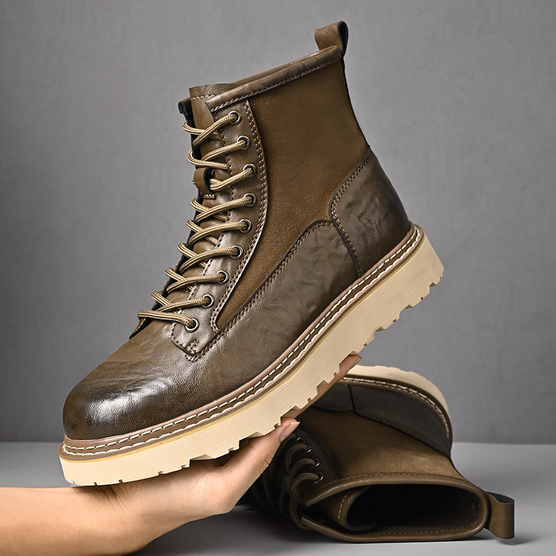 Men's High-top British Style Working Boots