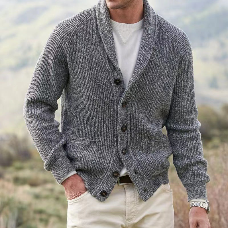 Men's Simple Thickening Cardigan Coat