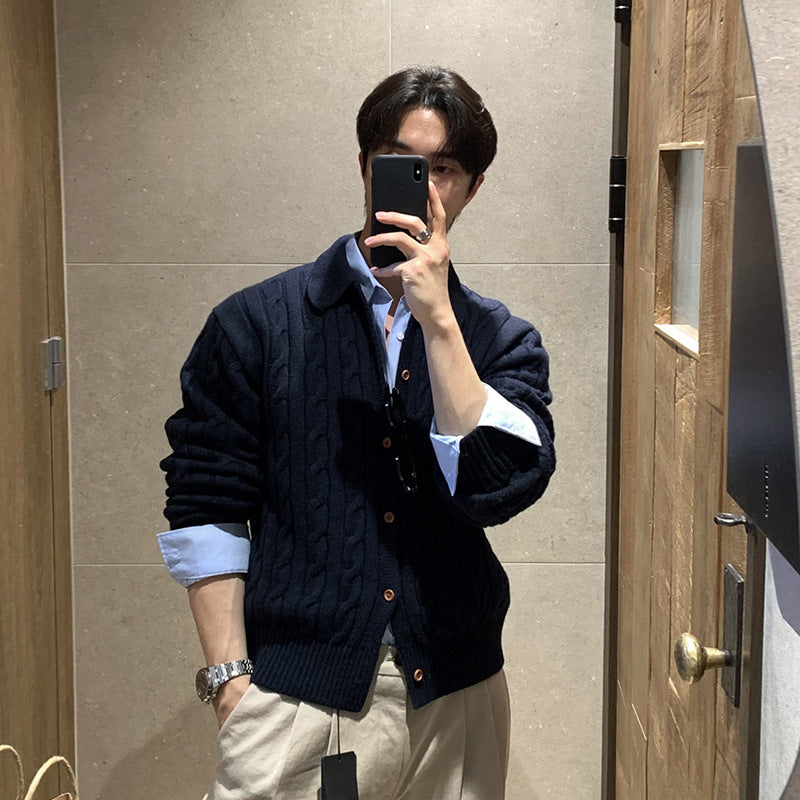 Men's Loose Retro Sweater