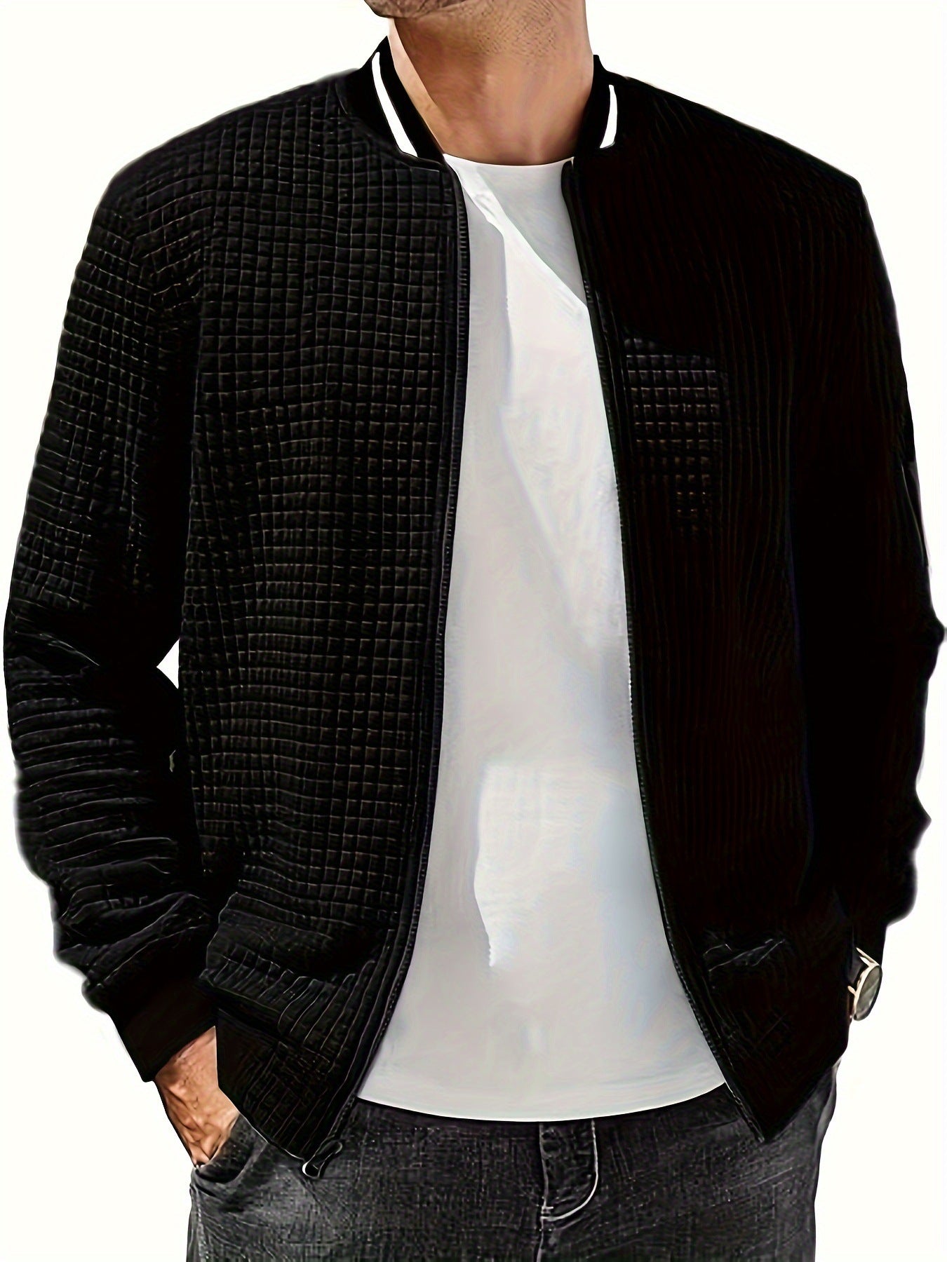 Men's Casual Stand Collar Jacket