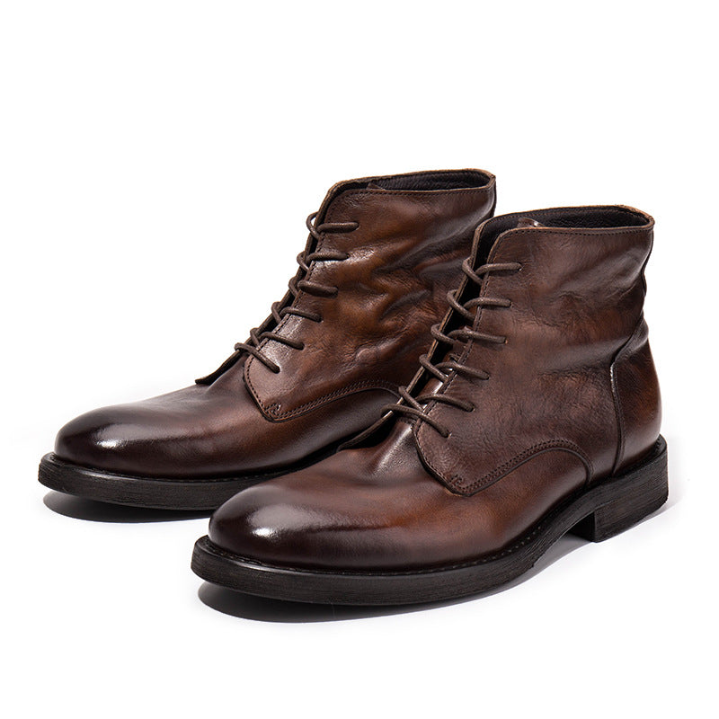 Workwear Boots All-match First Layer Cowhide Retro boots