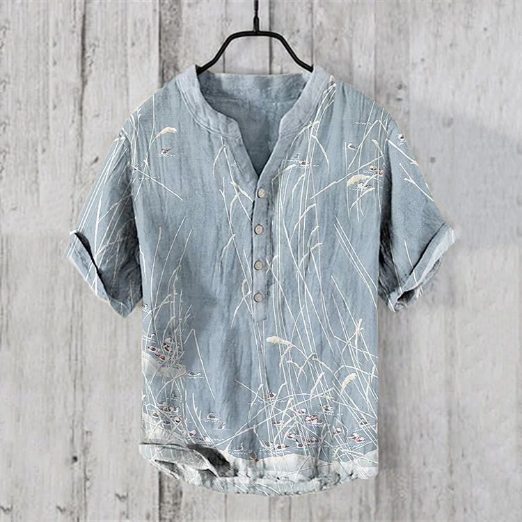 National Bamboo Printing Men's Shirt