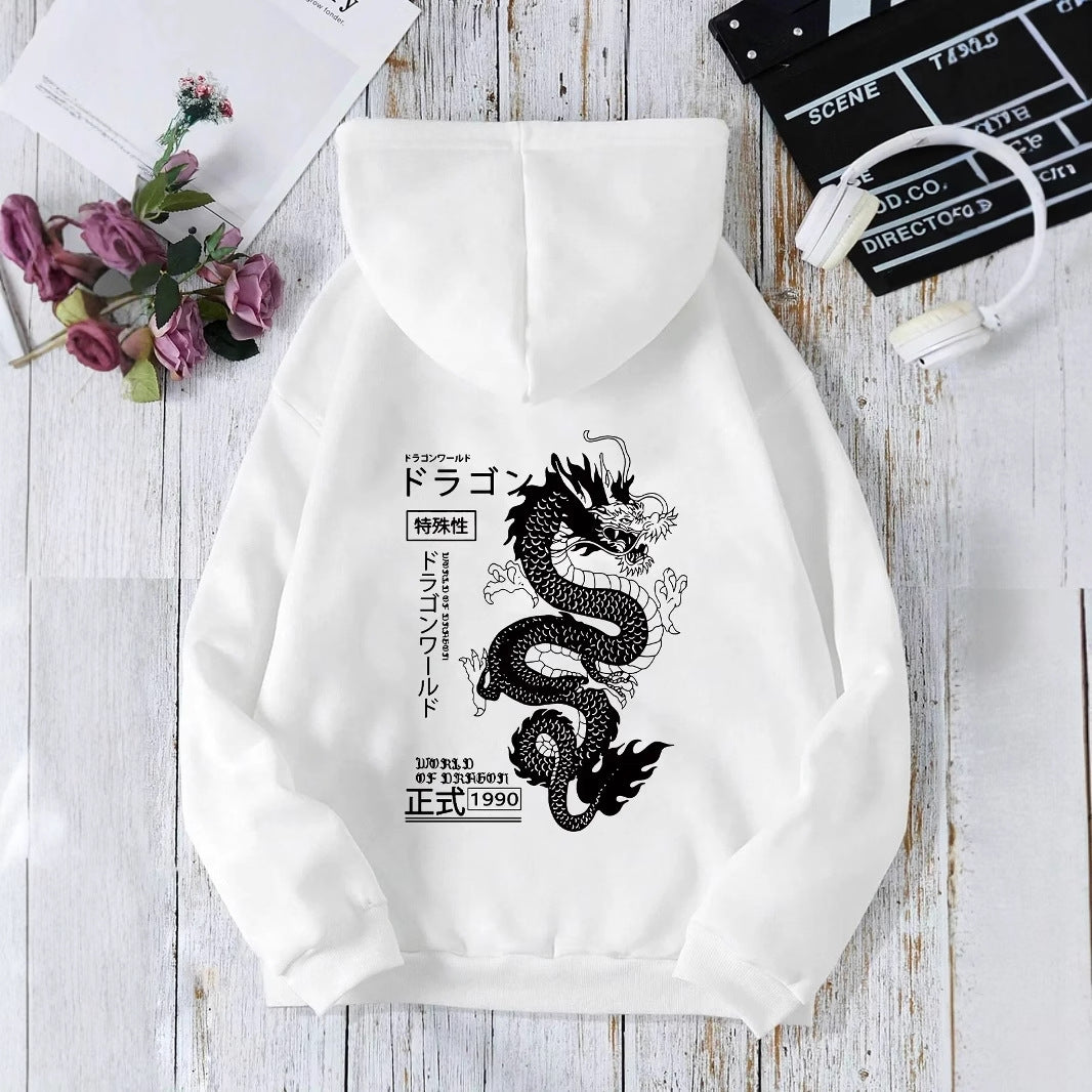 Printed Dark Style Hoodie