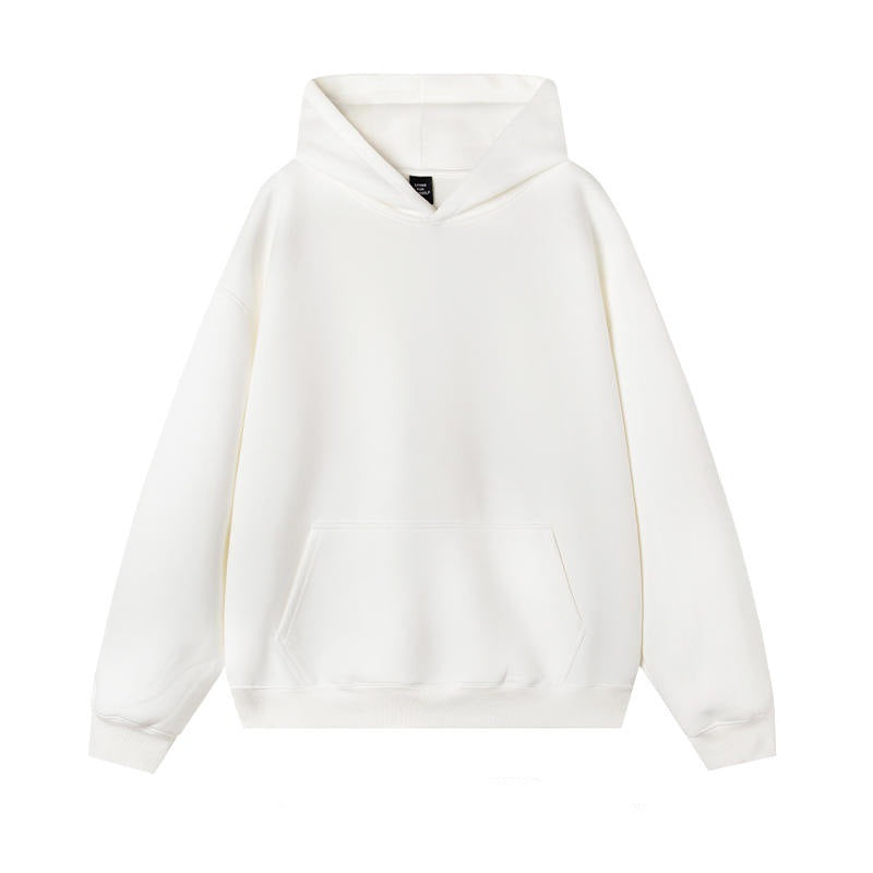 Thermal Head Cover Solid Color Hoodie Fleece-lined Thickened