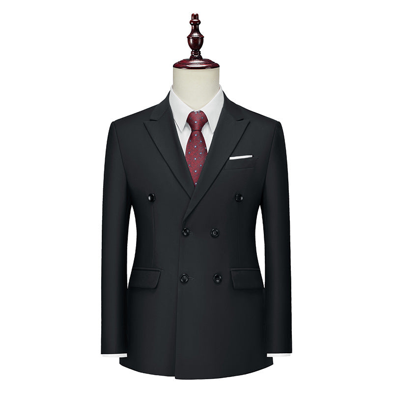 Men's Business Casual Double-breasted Suit Jacket