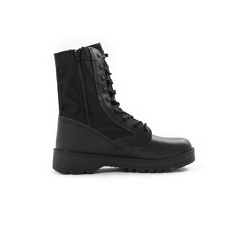High-top Outdoor Black Breathable Wear-resistant Hiking Boots