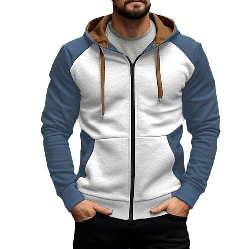 Casual Loose-fitting Hoodie Zipper Jacket