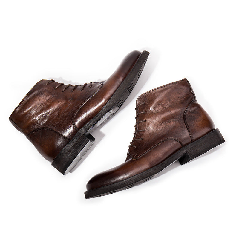 Workwear Boots All-match First Layer Cowhide Retro boots