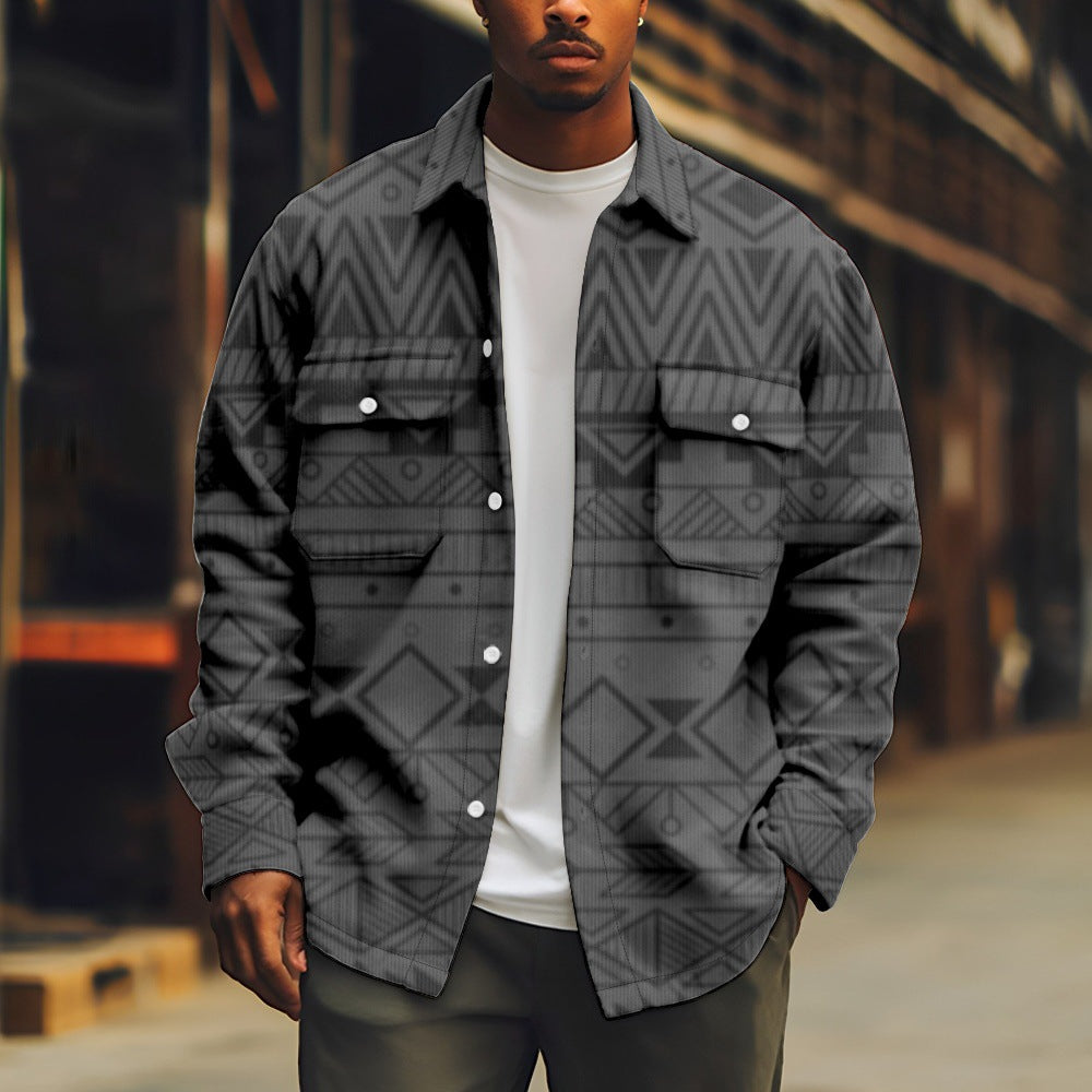 Casual Printed Men's Jacket