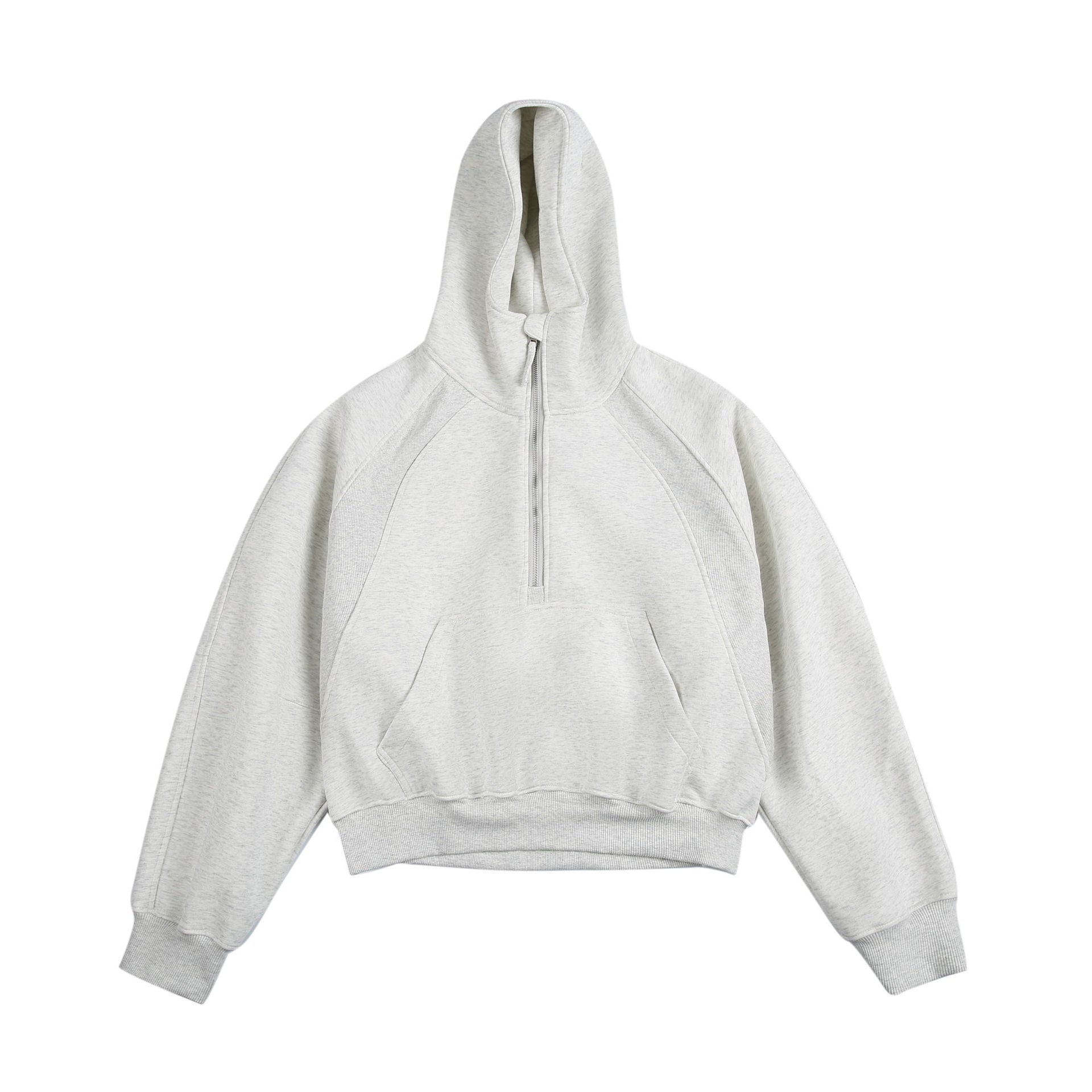 Hooded Pullover Half Zipper Loose Couple Sweater