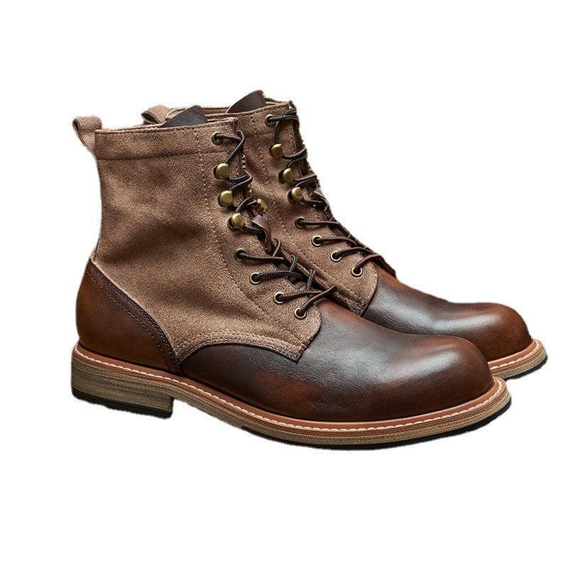 Spring And Autumn Retro Antique Thickened Martin Boots