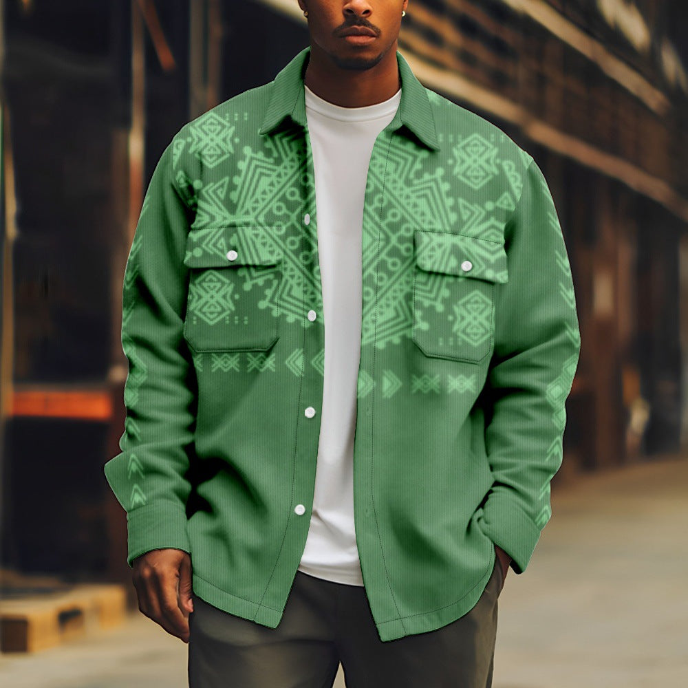 Casual Printed Men's Jacket